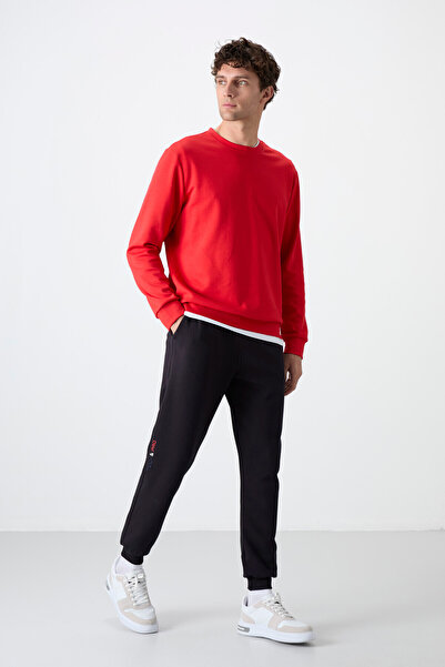 TOMMY LIFE Ανδρική αθλητική φόρμα Navy Blue Lace-Up Skinny Leg - 84999