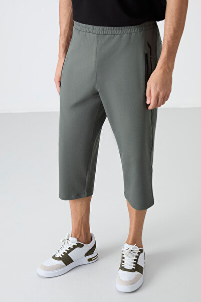 TOMMY LIFE Çağla Fermuar Cepli Standart Kalıp Klasik Paça Erkek Kapri - 83091
