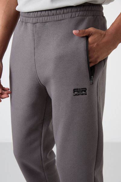 AIR JONES Cesar Dark Gray Pocketed Men's Tracksuit Bottom - 84929