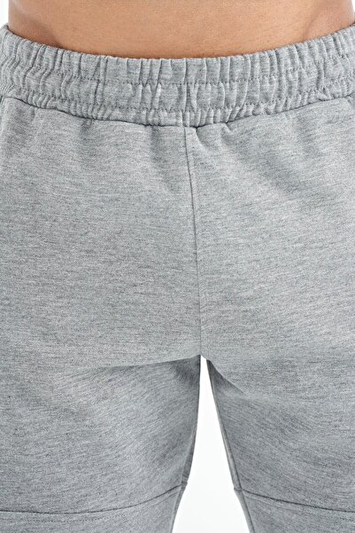 AIR JONES Alec Gri Melanj Standart Kalıp Erkek Şort - 81243