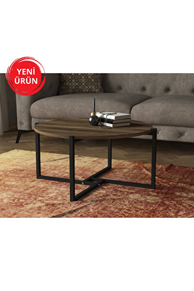 Dekorister Exclusive Noce Demir Orta Sehpa Ceviz