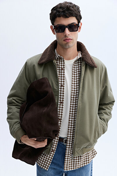 Mudo Plush Collar Short Coat