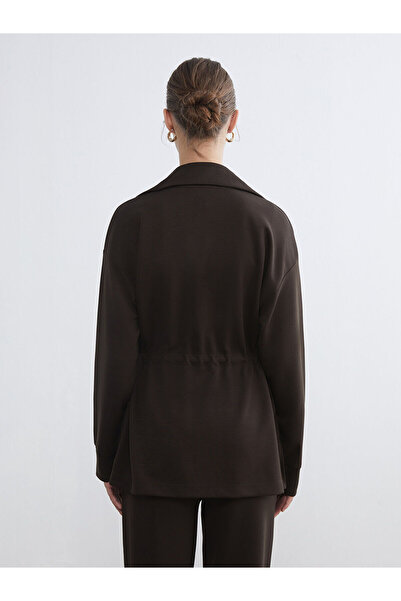 LC Waikiki Vizyon New Season Stand Collar Oversize Women's Zippered Sweatshirt