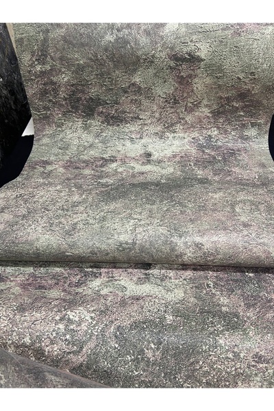 KOÇ YAPI DEKOR Tutkal hediye 5.30 m2 ithal haki renk sıva efekt silinebilir kalın gramaj duvar kağıdı