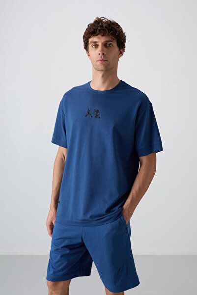 TOMMY LIFE Parliament Cotton Thick Soft Textured Oversize Fit Printed Men's T...