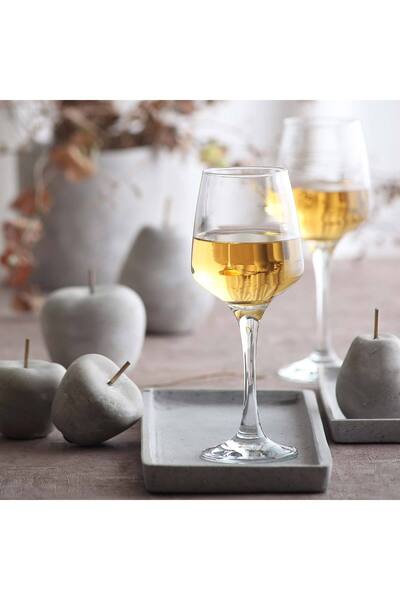 LAV Lal Cam Kırmızı Şarap Kadehi 6'lı 330 ml Ayaklı (Meşrubat Bardağı)