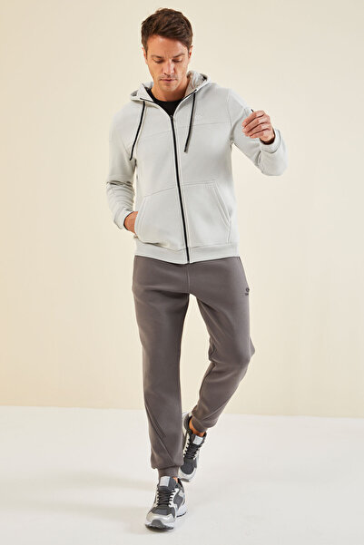 TOMMY LIFE Dark Gray Lace-Up Men's Tracksuit Bottom - 82110