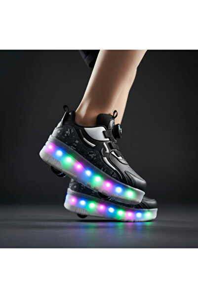 MARiE KAYKAYLI IŞIKLI PATENLİ ÇOCUK SPOR AYAKKABISI-KAYKAYLI ORTOPEDİK SPOR AYAKKABI --32 NUMARA--