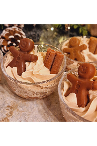 Liryo Candles Lumânare din ceară 100% soia cu parfum de turtă dulce, 75g, Christmas Collection