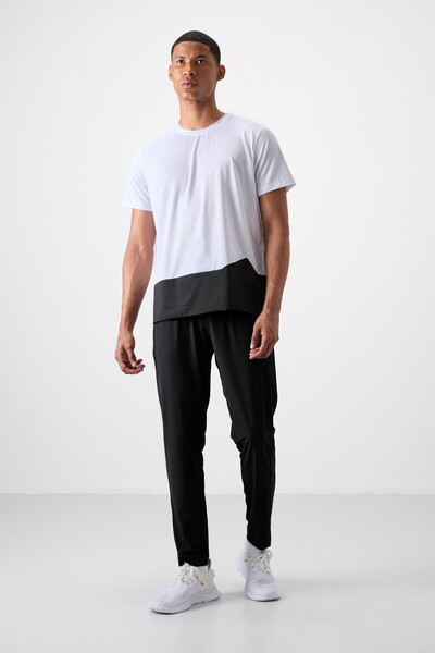 TOMMY LIFE Black Slim Soft Comfort Fit Men's Tracksuit Bottom - 82119