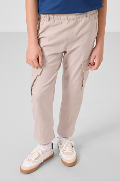 TOMMY LIFE Stone Standard Fit Woven Lightweight Stretchy Chino Boys' Trousers - 11271