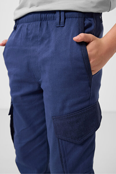 TOMMY LIFE Parlament Standart Fit Dokuma Hafif Esnek Chino Erkek Çocuk Pantolon - 11271