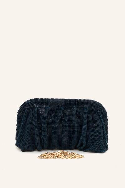 MARCATELLI Lacivert Işıl Abiye Çanta