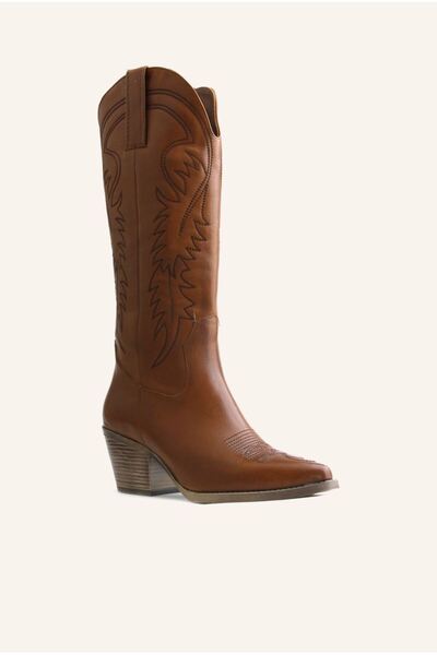 MARCATELLI Kahve Lesbos Western Çizme