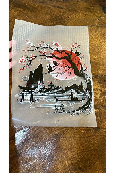 Gönülden Tasarım 23X21 CM - Tricou cu copac care se lipsește cu fier de călcat Braț de imprimare prin transfer