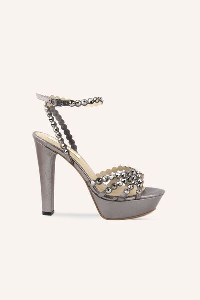 MARCATELLI Antrasit Alise Platform Topuklu Ayakkabı