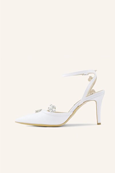 MARCATELLI Saten Bloom Gelin Ayakkabısı