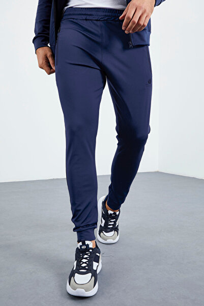 TOMMY LIFE Σετ ανδρικής φόρμας Indigo Stand γιακά με φερμουάρ Standard Fit Cuff - 85160