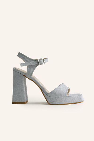 MARCATELLI Gümüş Sim Margaret Topuklu Ayakkabı