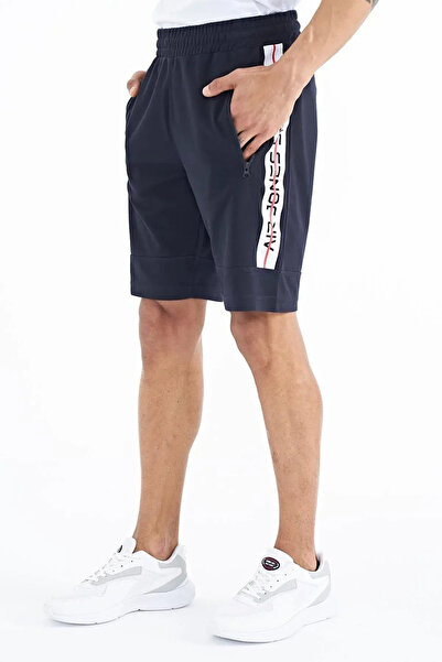 AIR JONES Clive Navy Blue Standard Fit Men's Shorts - 81249