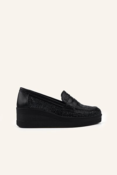 MARCATELLI Siyah Adelina's Loafer Ayakkabı
