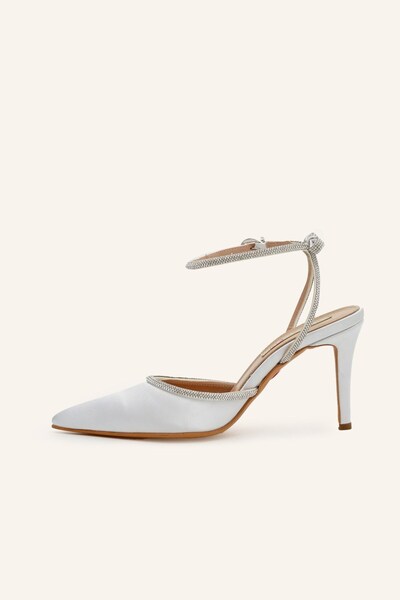 MARCATELLI Saten Scarlet Mini Topuklu Gelin Ayakkabısı