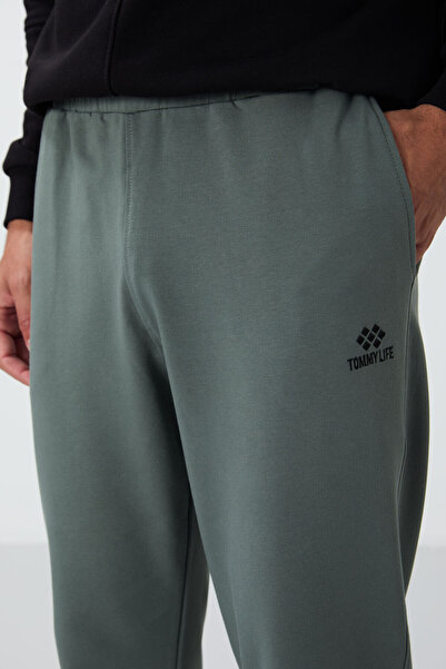 TOMMY LIFE Çağla Classic Men's Tracksuit Bottom with Pockets and Standard Fit Cuffs - 84652
