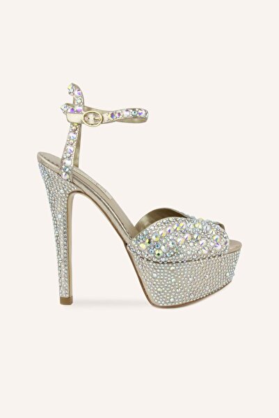 MARCATELLI Altın Alis Yüksek Topuk Platformlu Ayakkabı