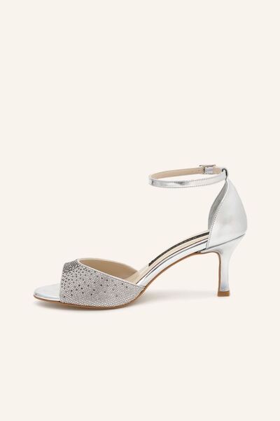 MARCATELLI Gümüş Işıl Topuklu Sandalet