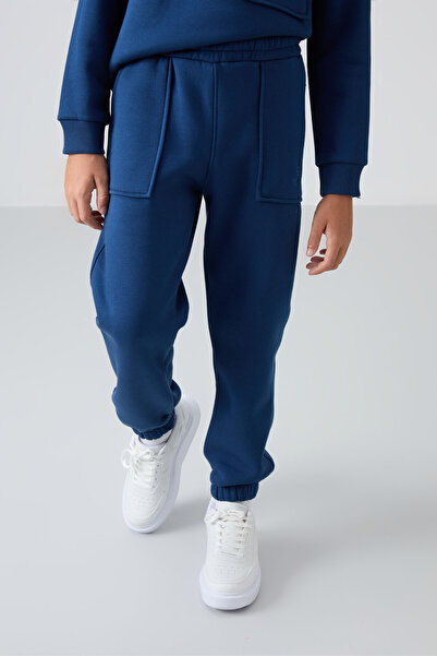 TOMMY LIFE Ανδρικό κοστούμι αθλητικής φόρμας για αγόρια με στάνταρ εφαρμογή, βαμβακερό και χοντρό εσωτερικό με χνούδι - 11257