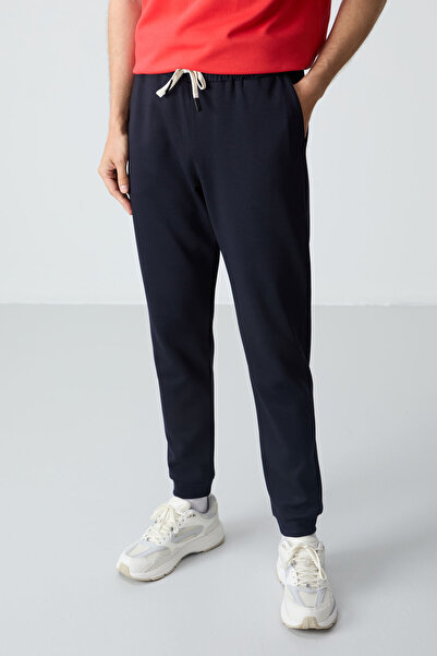 AIR JONES Fiesta Navy Blue Men's Oversize Tracksuit Set - Cotton, Thick Soft Texture - 85261