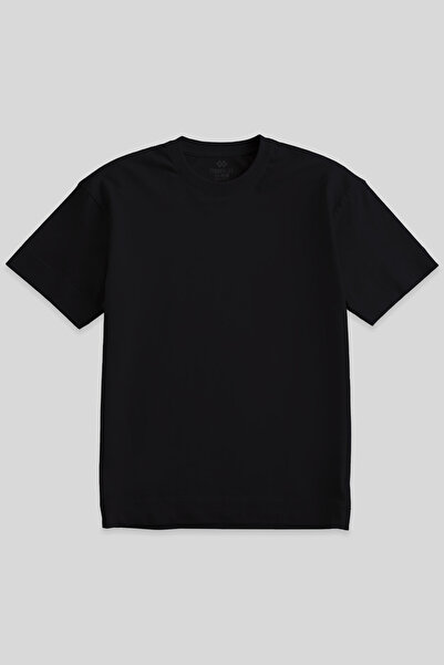 TOMMY LIFE Basic O Neck Large Size 3 Pack Black Men's T-Shirt 88072