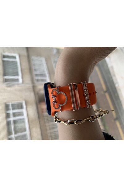 Forsis Aksesuar Apple Watch Kordon Charm Rosegold Renkli