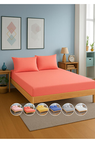 TEXTİLEGARDEN Elasticized Ranforce Bed Sheet, Fitted Sheet, Pillowcase, Sheet...