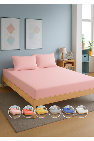 TEXTİLEGARDEN LASTİKLİ RANFORCE ÇARŞAF FİLTED ÇARŞAF YASTIKLI ÇARŞAF TAKIMI T...