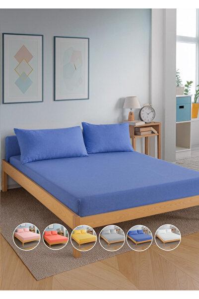 TEXTİLEGARDEN ملاءة سرير مرنة، ملاءة مفلترة، طقم ملاءات سرير مع وسادة، مقاس ف...