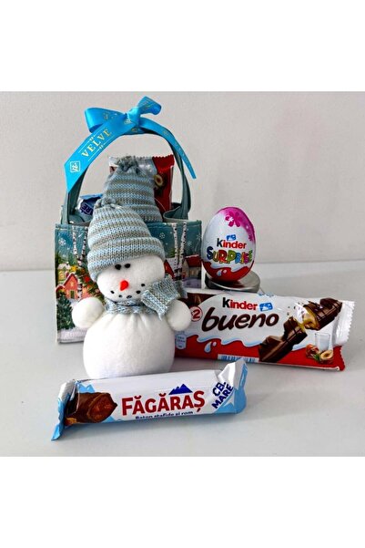 velve Πακέτο Secret Santa με Χιονάνθρωπο, Kinder Bueno, Fagaras, Kinder Surpr...