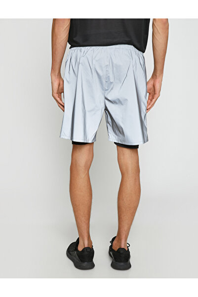 Koton Basic Taytlı Şort Reflektör Kumaş Çift Katlı Beli Bağcıklı