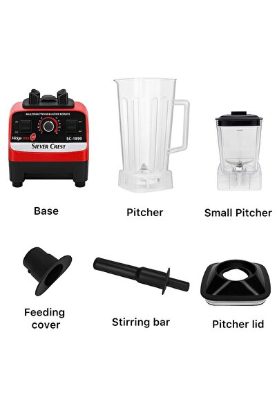 genric Goldcrest 4500W Blender and Grinder | Superior performance for crushing ice, making smoothies and juices - Modern design