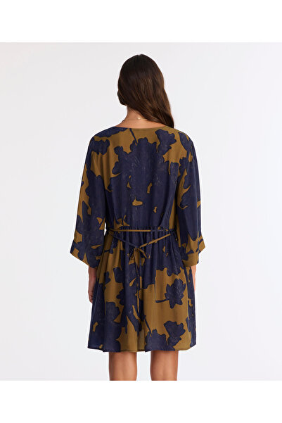 Yargıcı Bol V Yaka 3/4 Kol Elbise