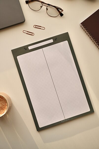 Mirya Notes A4 Raptiye Desenli Notepad - Not Defteri - Bloknot (KARELİ)