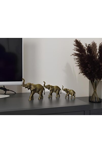 en-concept 3 lü Dekoratif Fil Figürü