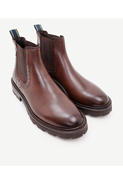 Yargıcı Lastikli Deri Bot