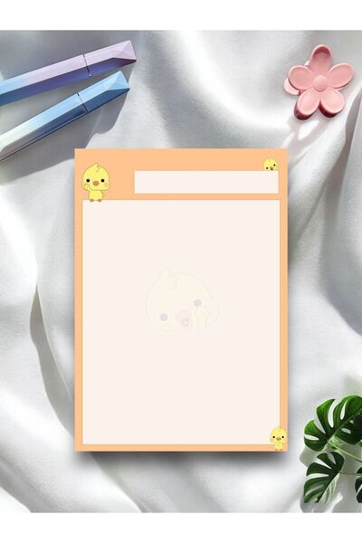 Mirya Notes Chick Patterned A5 Notepad - Notepad