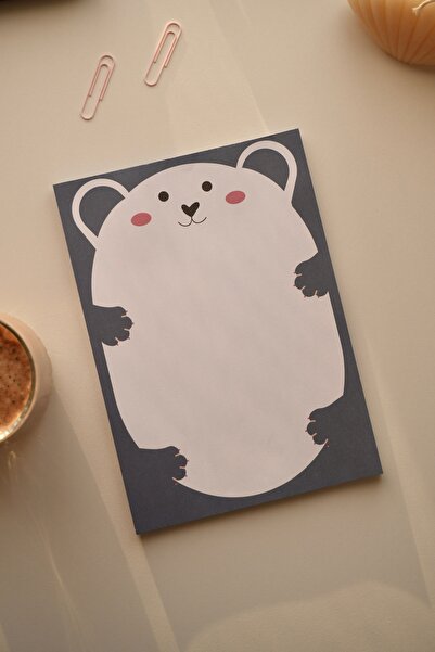 Mirya Notes A5 Cute Teddy Bear Patterned Notepad - Notepad