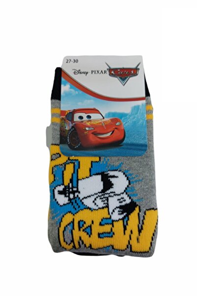 Çimpa Winter Children's Towel Socks with Cars Figures