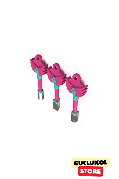 GÜÇLÜKOL Squid Game 3 Film Anahtar Seti – 3’lü Özel Tasarım Koleksiyon Ürünü