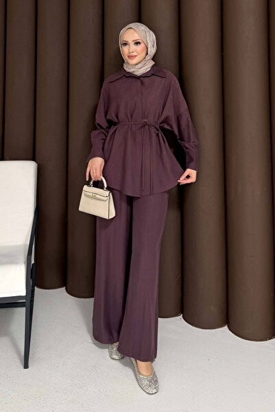 merve ada design Taşlı Modal Takım