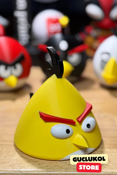GÜÇLÜKOL Sarı Angry Birds Figür – Dekoratif Oyuncak ve Koleksiyon Ürünü
