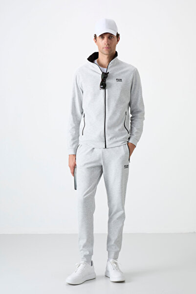AIR JONES Ανδρική φόρμα Hugo Grey Melange Jogger - 85198